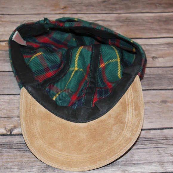 Plaid Stretch Back Hat Acrylic One-Size-Fits-All - Picture 4 of 6
